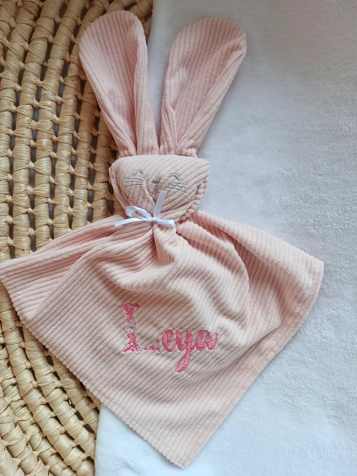 Doudou personnalisé bébé  – Collection Velours