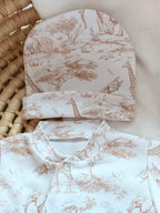 Pyjama bébé 100% coton 3 pièces personnalisé – Safari