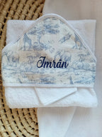 Cape de bain personnalisée bébé – Collection Safari