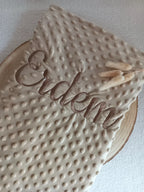 Personalized baby minky blanket