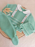 Ensemble complet vert d’eau détails - plusieurs tailles - personnalisable -