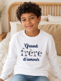 Pull enfant personnalisé - Petite soeur, Petit frère, Grande soeur, Grand frère