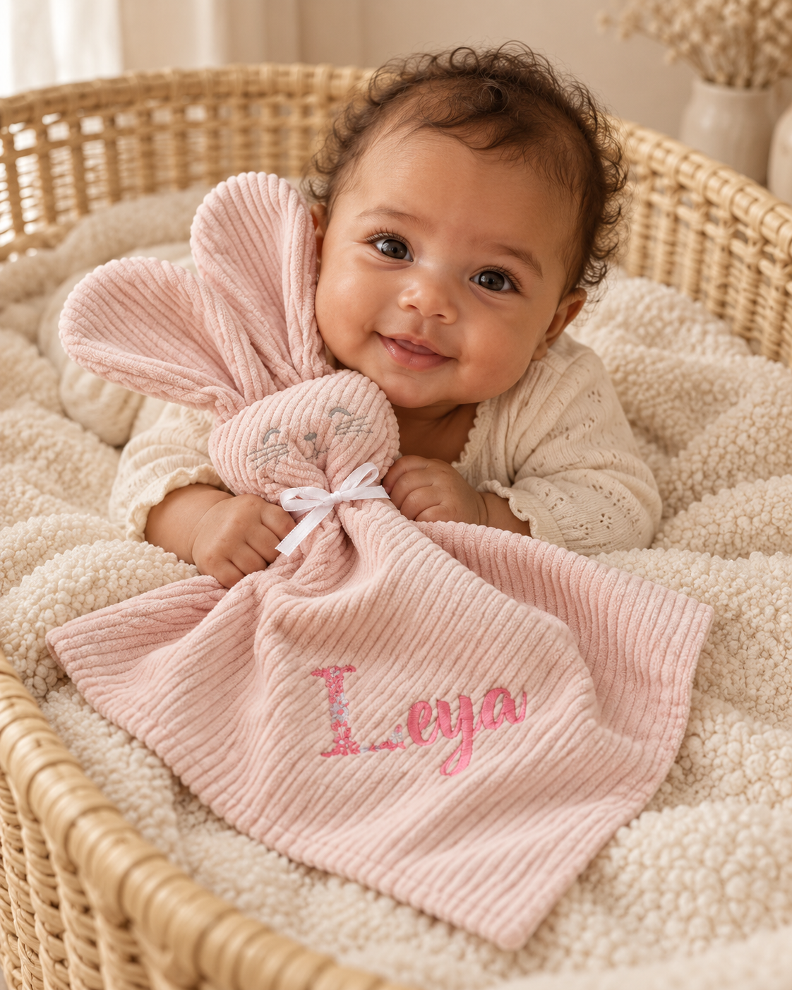 Doudou personnalisé bébé  – Collection Velours