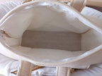 Sac à langer en gaze de coton beige - personnalisable -