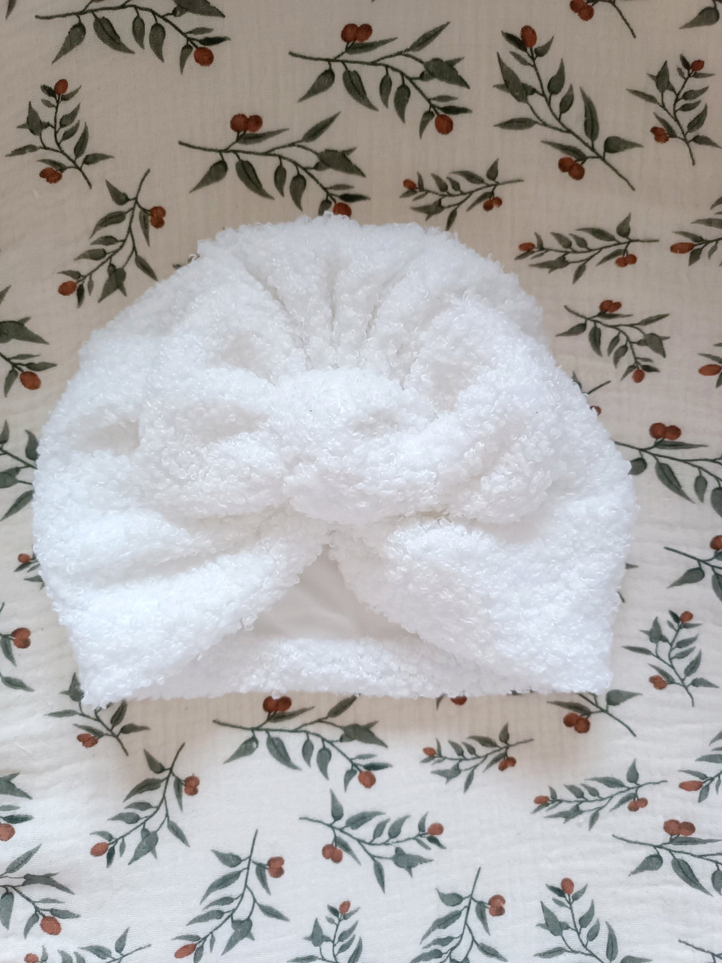 Turbans moumoutes rose/blanc/vieux rose 0/6 mois