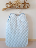 Gigoteuse en minky bleu ciel
