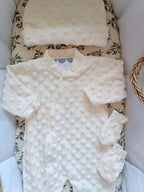 Dors bien minky crème, 3 pièces