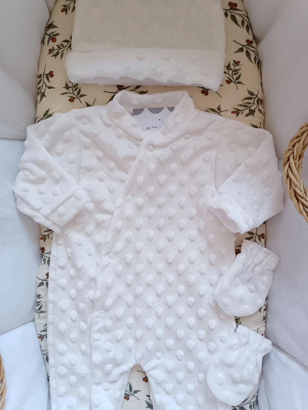 Dors bien minky blanc, 3 pièces