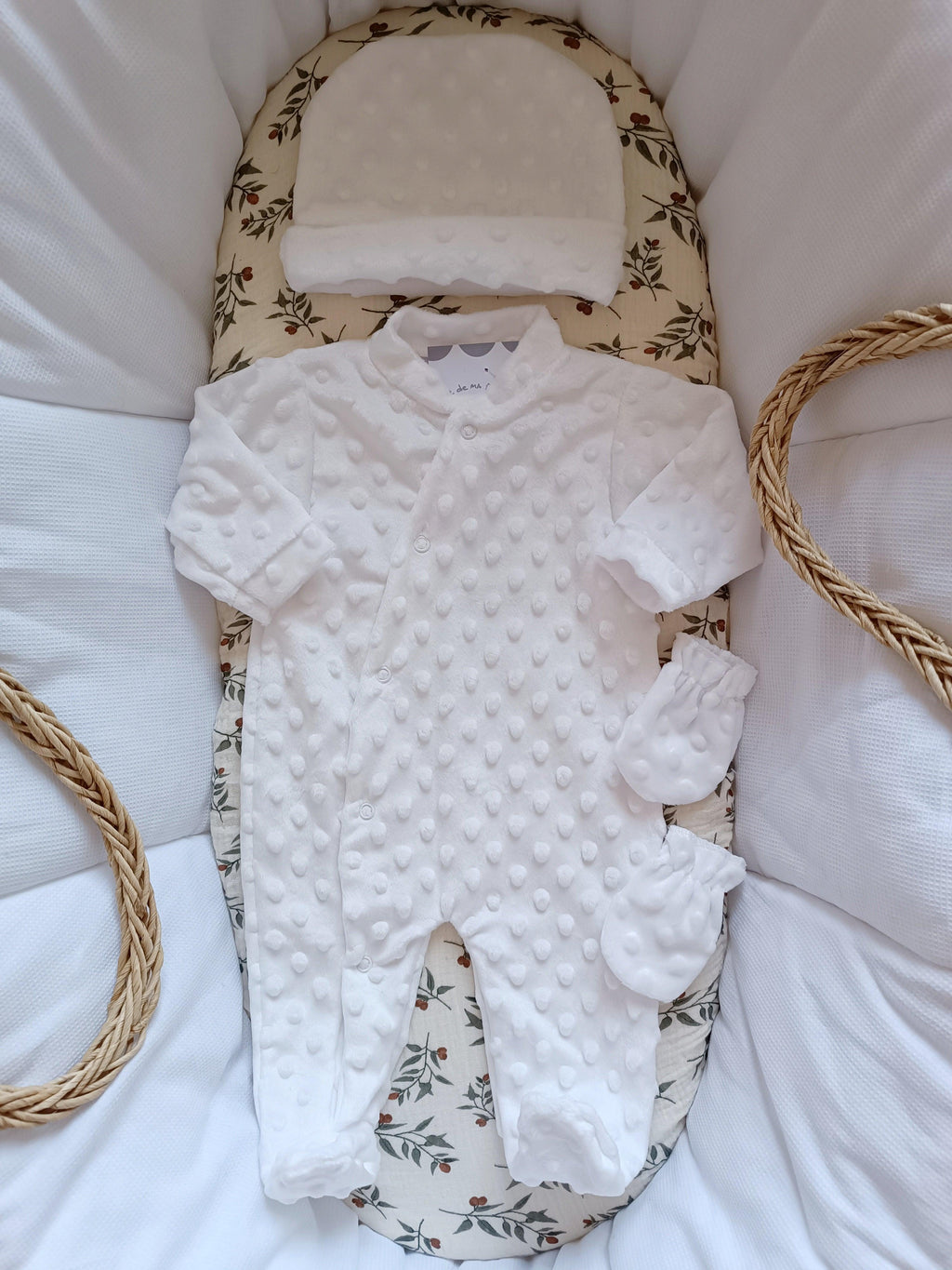 Dors bien minky blanc, 3 pièces