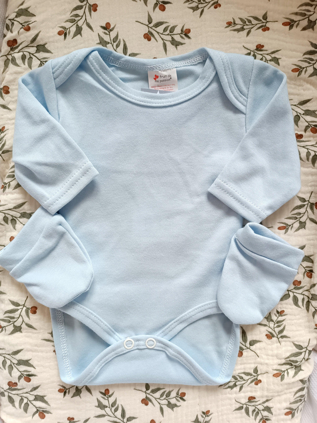 Dors bien velours bleu ciel, 5 pièces