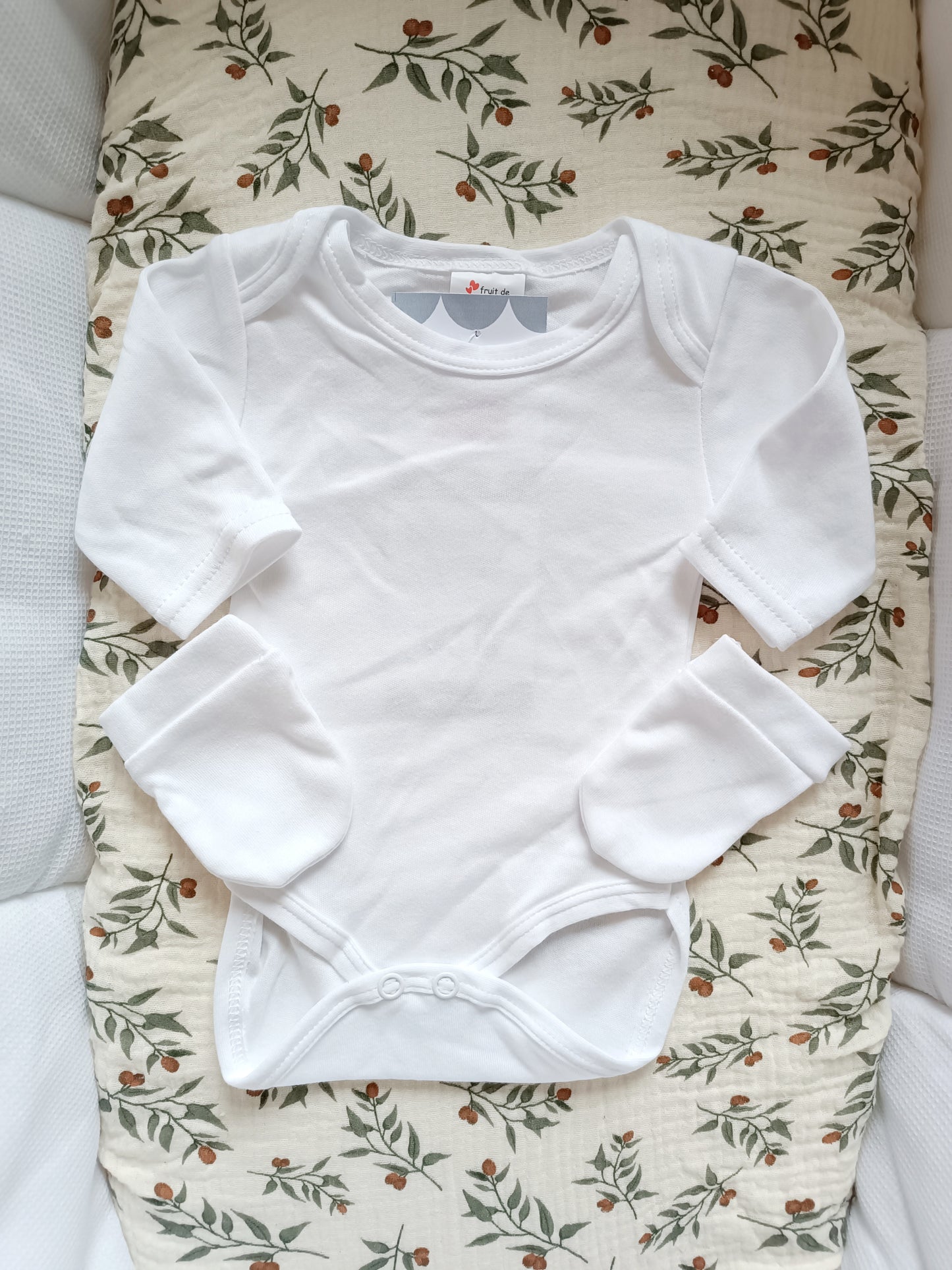 Ensemble pyjama velours naissance 0/3 mois 100% coton 5 pièces blanc