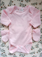 Dors bien velours rose, 5 pièces - plusieurs tailles -