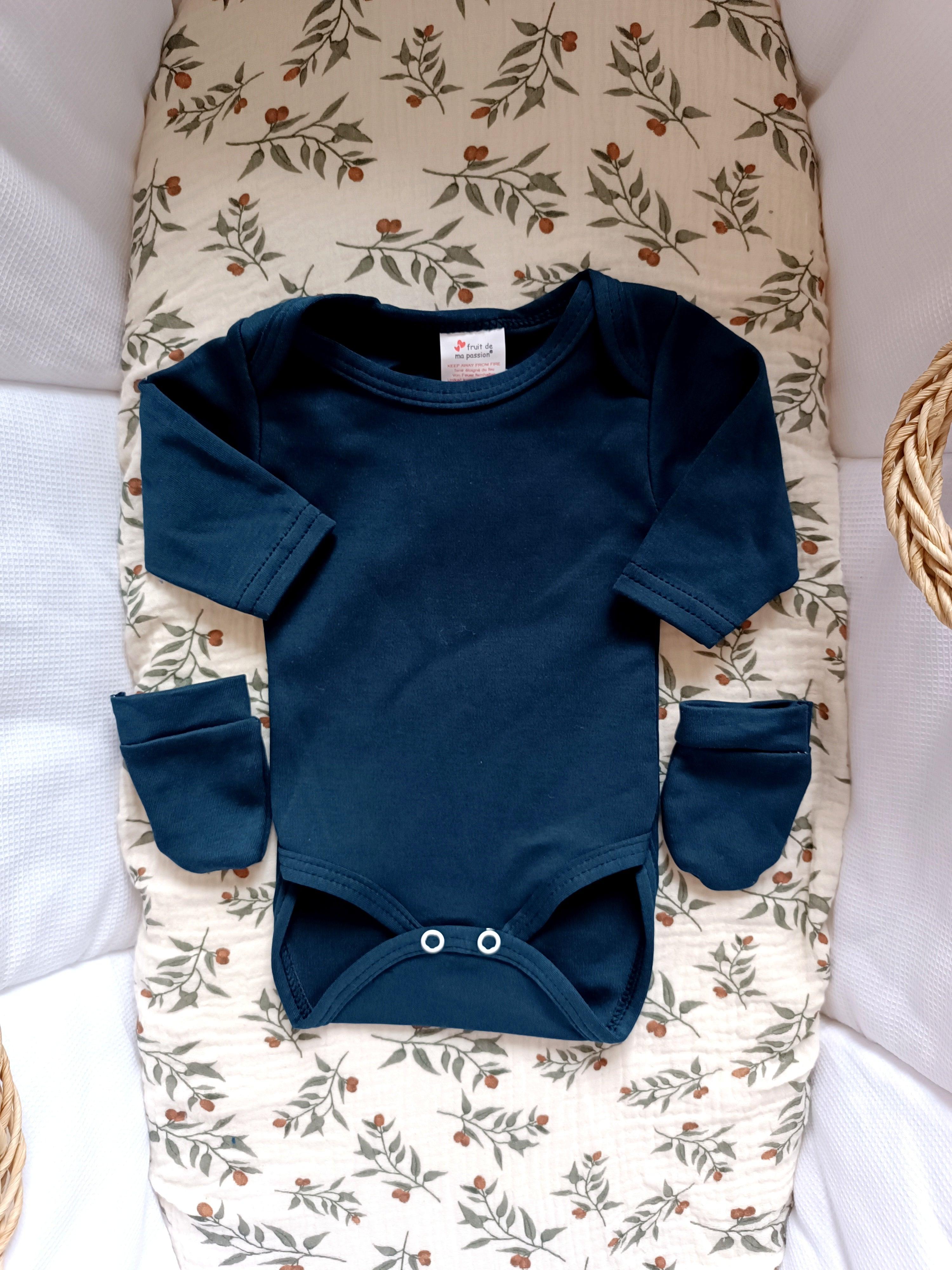 Dors bien velours bleu marine, 5 pièces