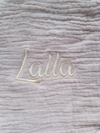 Doudou oie en gaze de coton beige