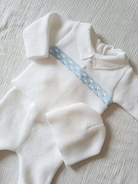 Ensemble complet naissance avec bande 0/3 mois - personnalisable - plusieurs couleurs