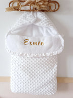 Personalized minky baby nest