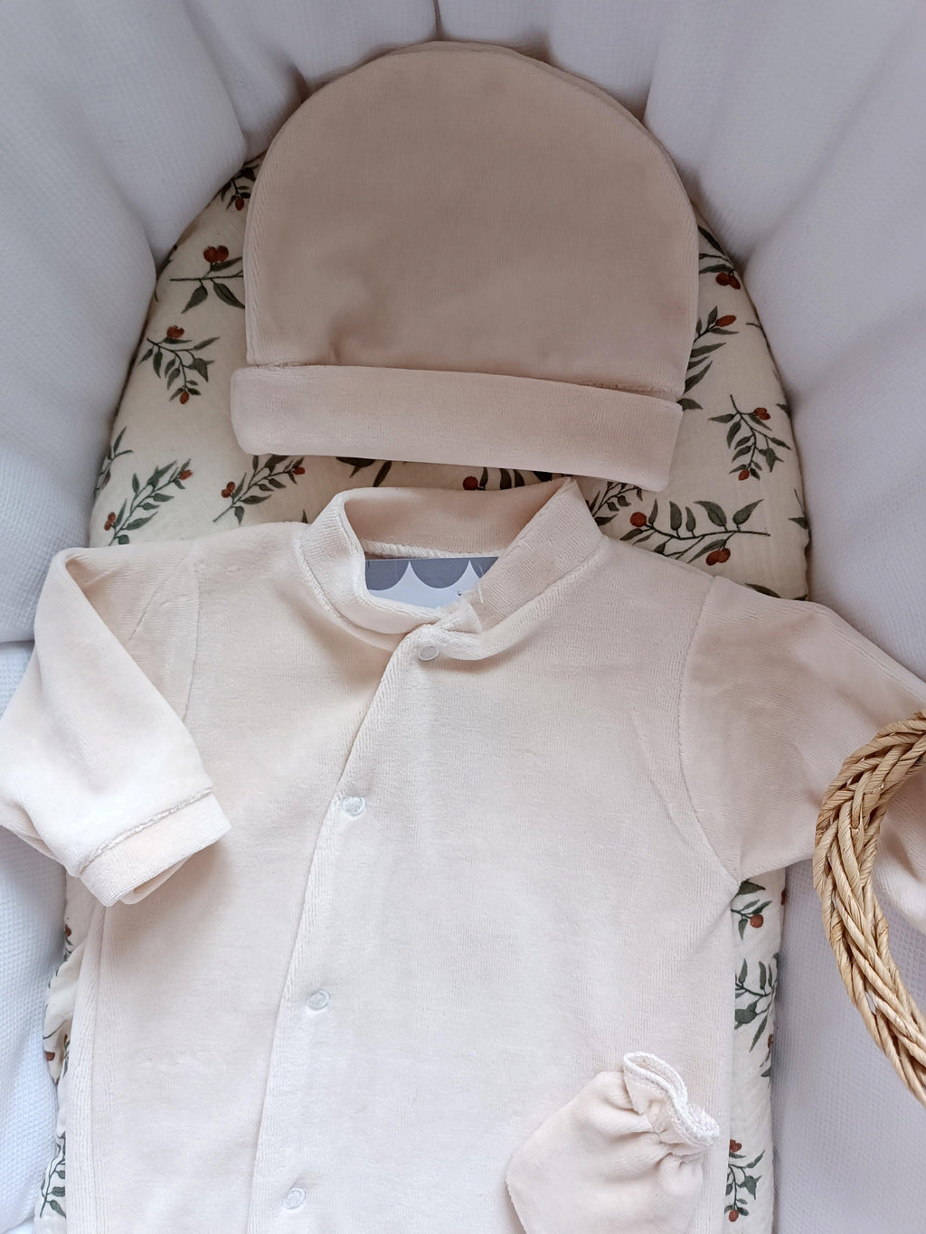 Dors bien velours beige, 3 pièces