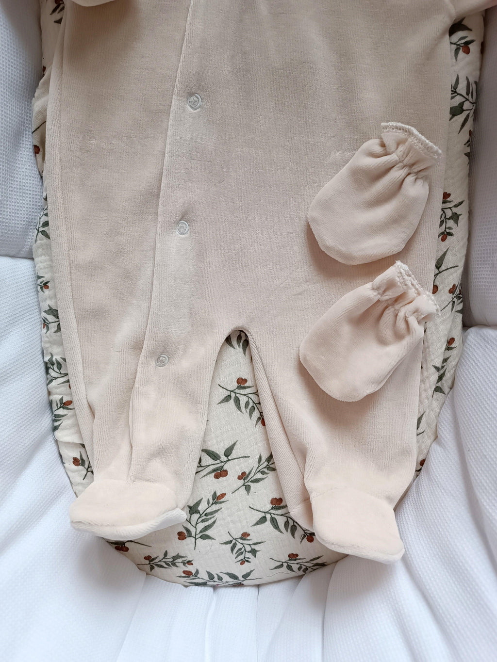 Dors bien velours beige, 3 pièces