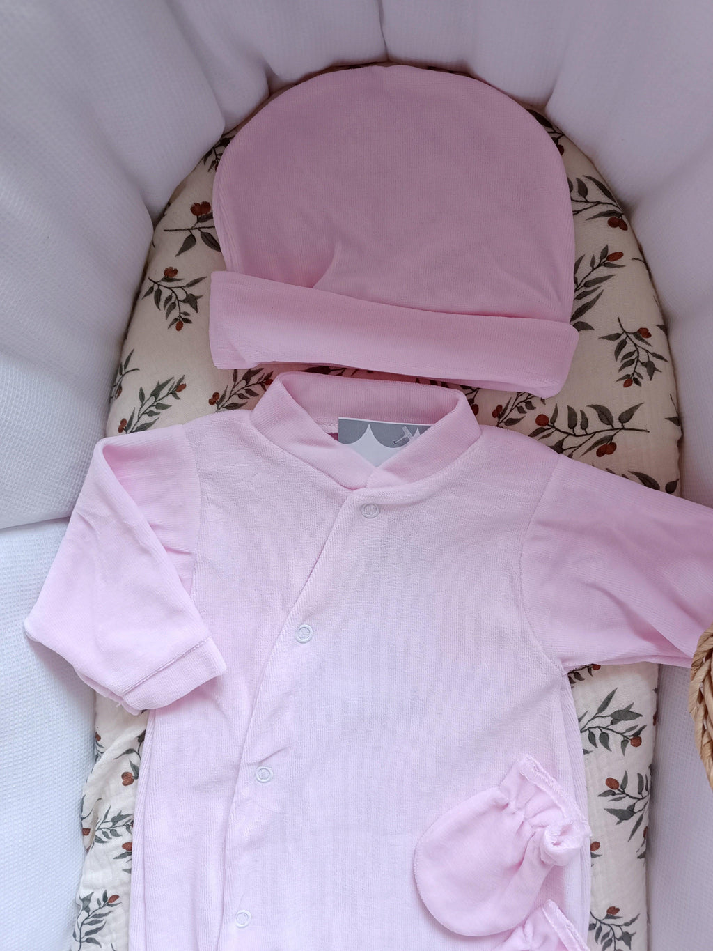 Dors bien velours rose, 3 pièces