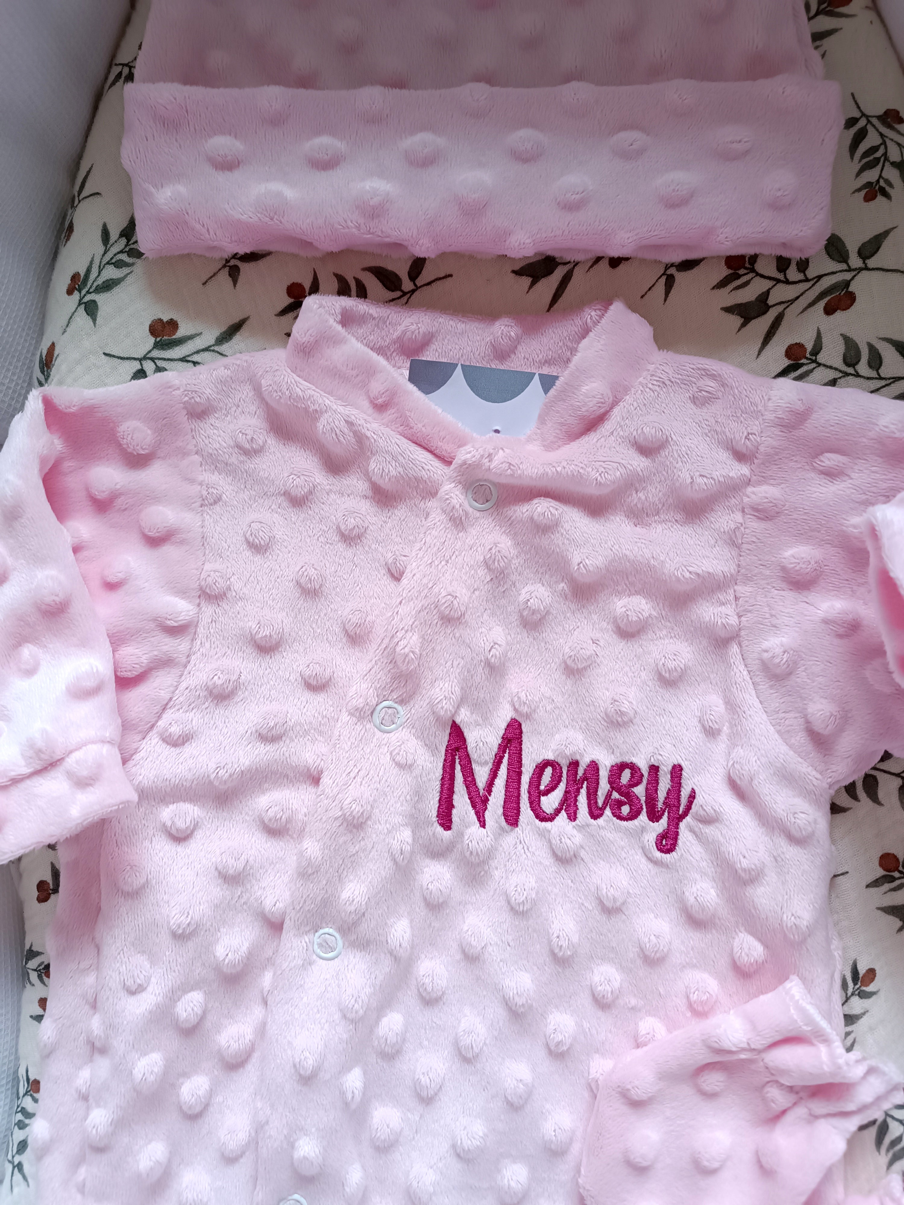 Dors bien minky rose, 3 pièces