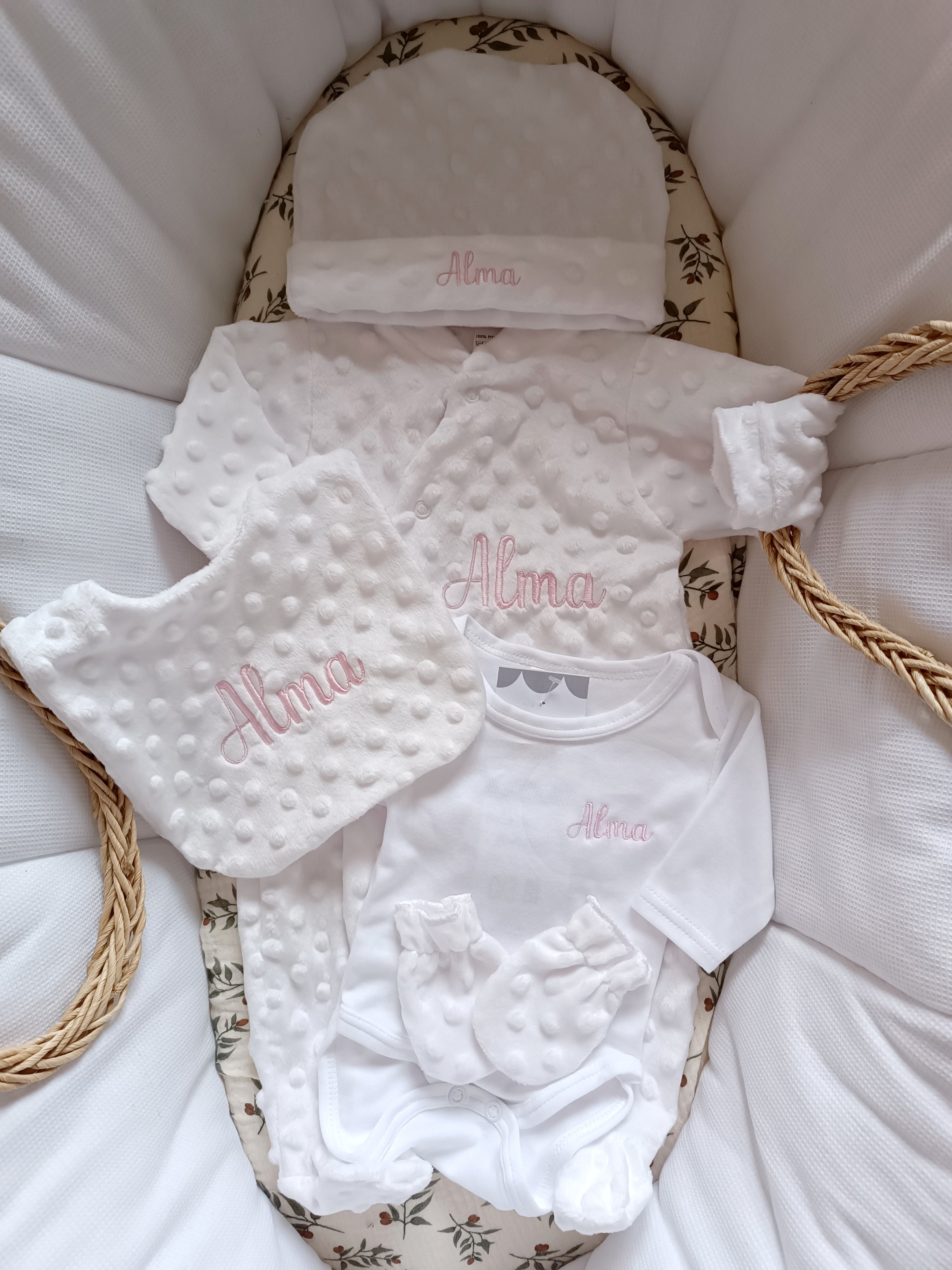 Dors bien minky blanc, 5 pièces
