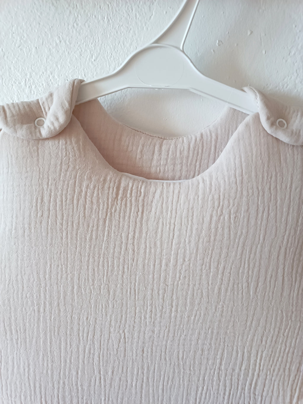 Gigoteuse molletonnée en gaze de coton beige 0/6mois ou 6/24 mois