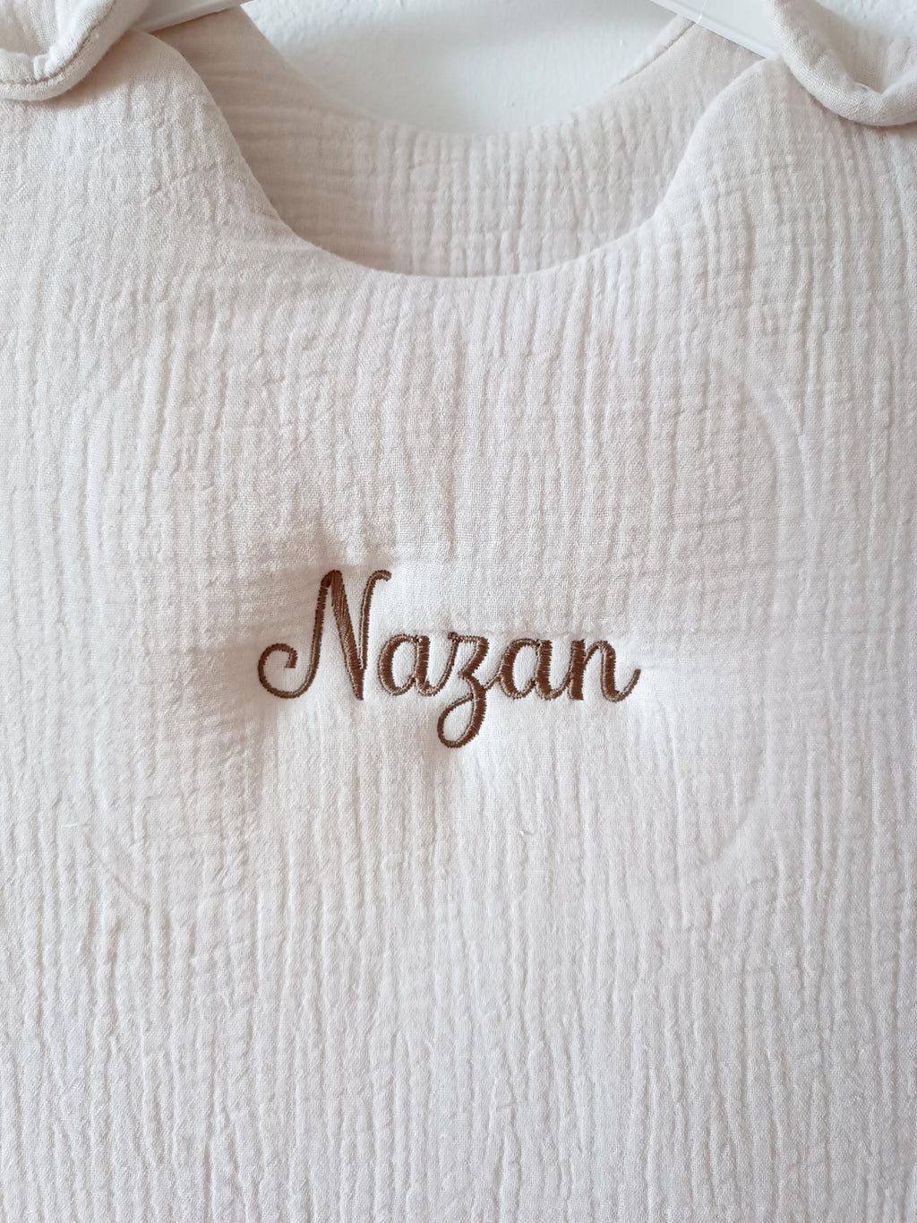 Gigoteuse molletonnée en gaze de coton beige 0/6mois ou 6/24 mois