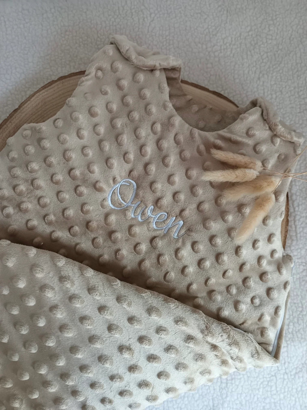 Gigoteuse personnalisée bébé minky
