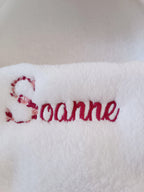 Nid d'ange en gaze de coton et polaire blanc