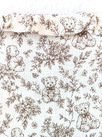 Nid d'ange bébé personnalisé en gaze de coton - Rêve d'Ourson