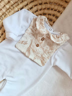 Dors bien velours blanc safari tons beige