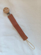Attache tétine en gaze de coton - personnalisable -