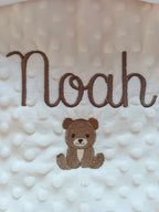 Couverture personnalisée bébé minky