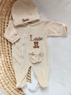 Dors bien velours beige, 3 pièces