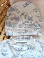 Pyjama bébé 100% coton 3 pièces personnalisé – Safari