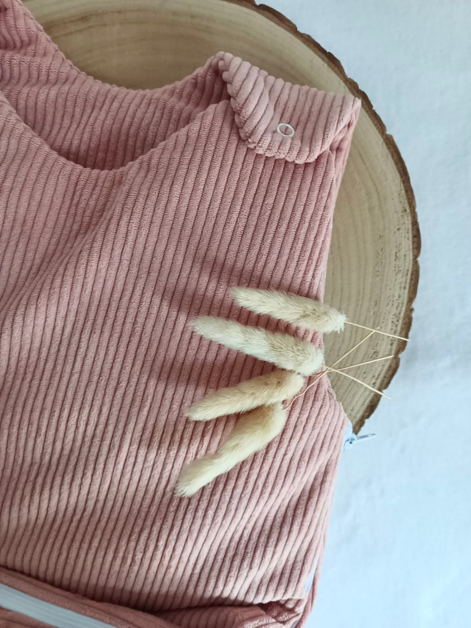 Gigoteuse molletonnée en velours terracotta