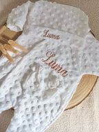 Dors bien minky blanc, 3 pièces