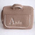 Sac à langer personnalisé bébé en gaze de coton