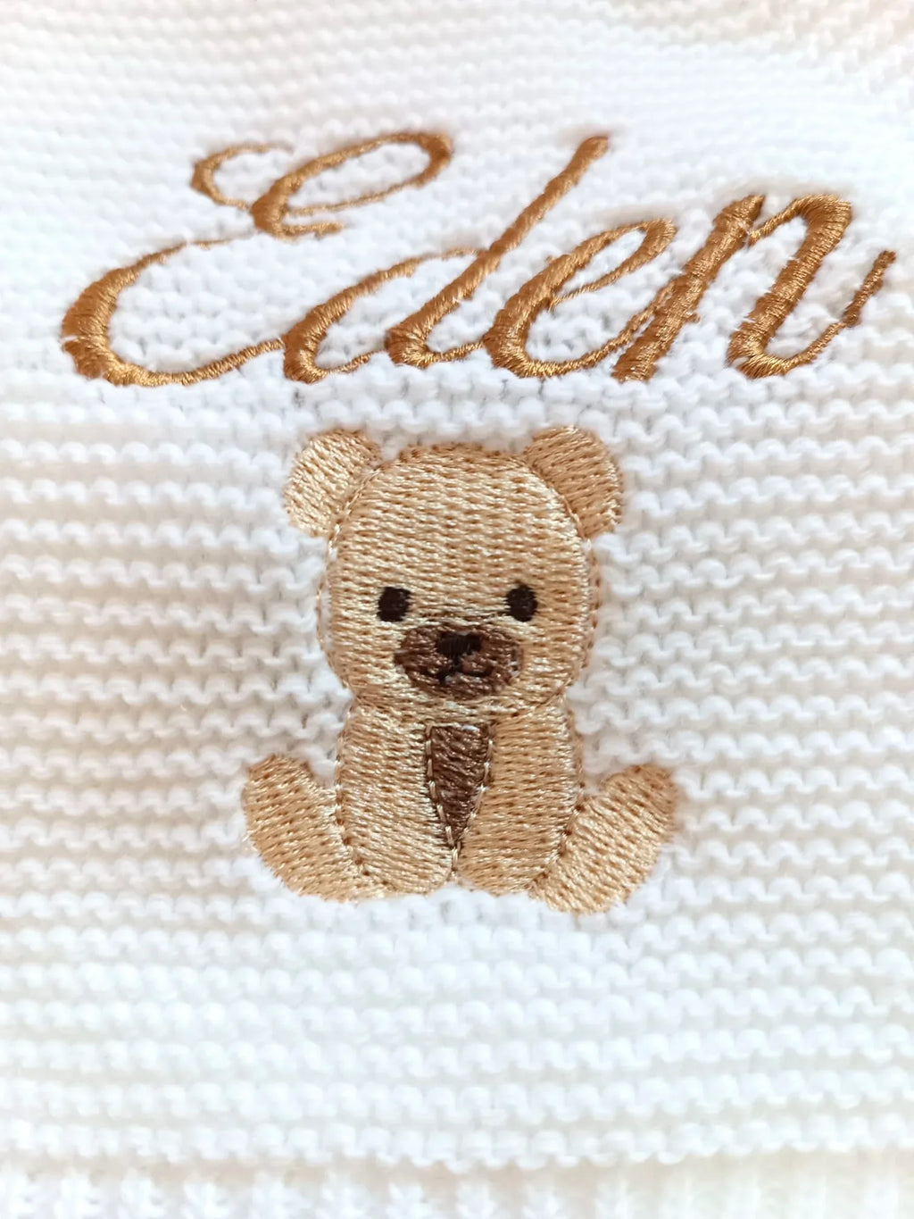 Tenue de naissance personnalisée 4 pièces bonnet oreilles ours – 0-3 mois
