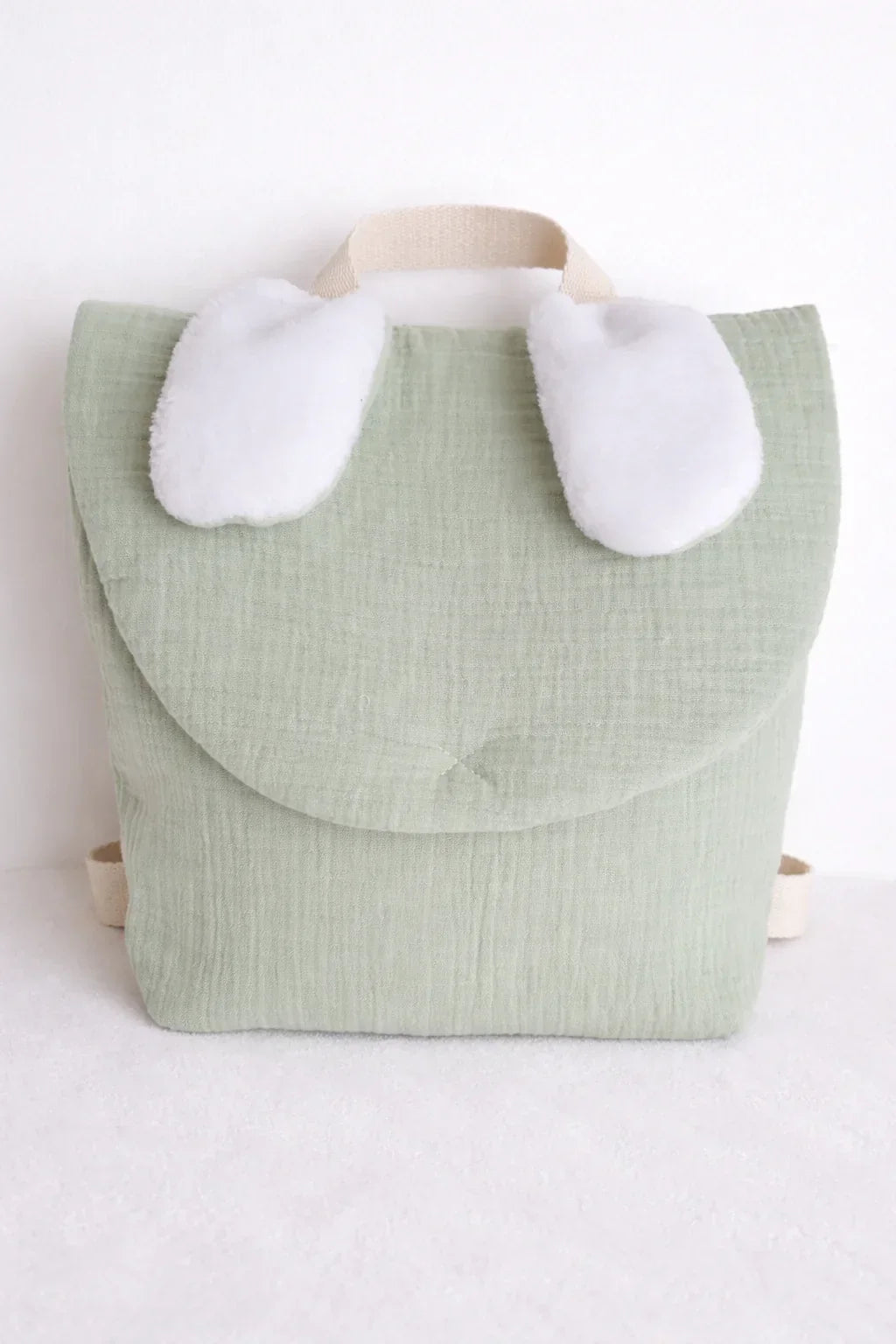 Personalised cotton gauze children's backpack – Bunny ears