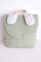 Personalised cotton gauze children's backpack – Bunny ears