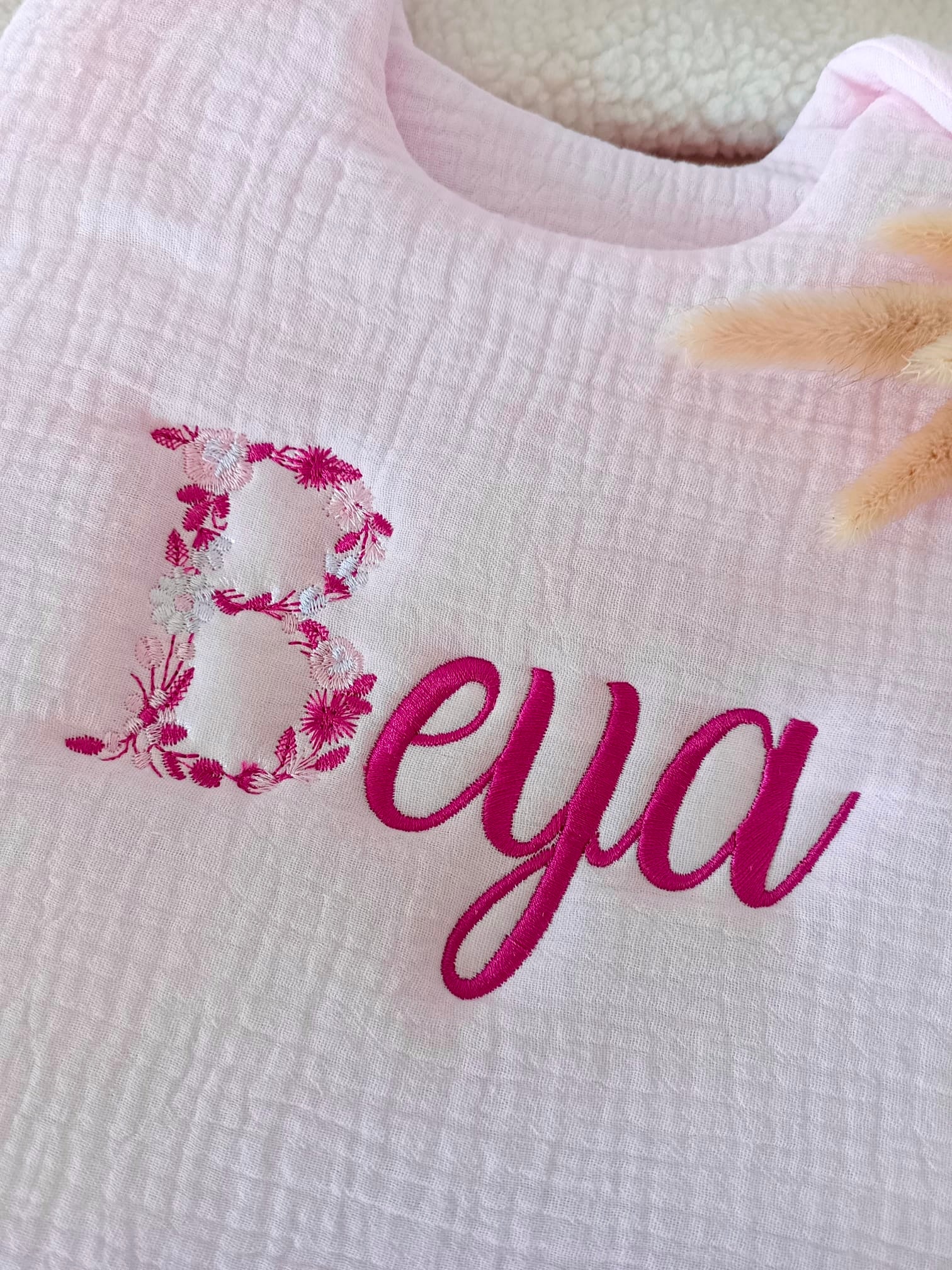 Gigoteuse molletonnée en gaze de coton rose