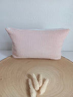 Trousse en velours rose - personnalisable -