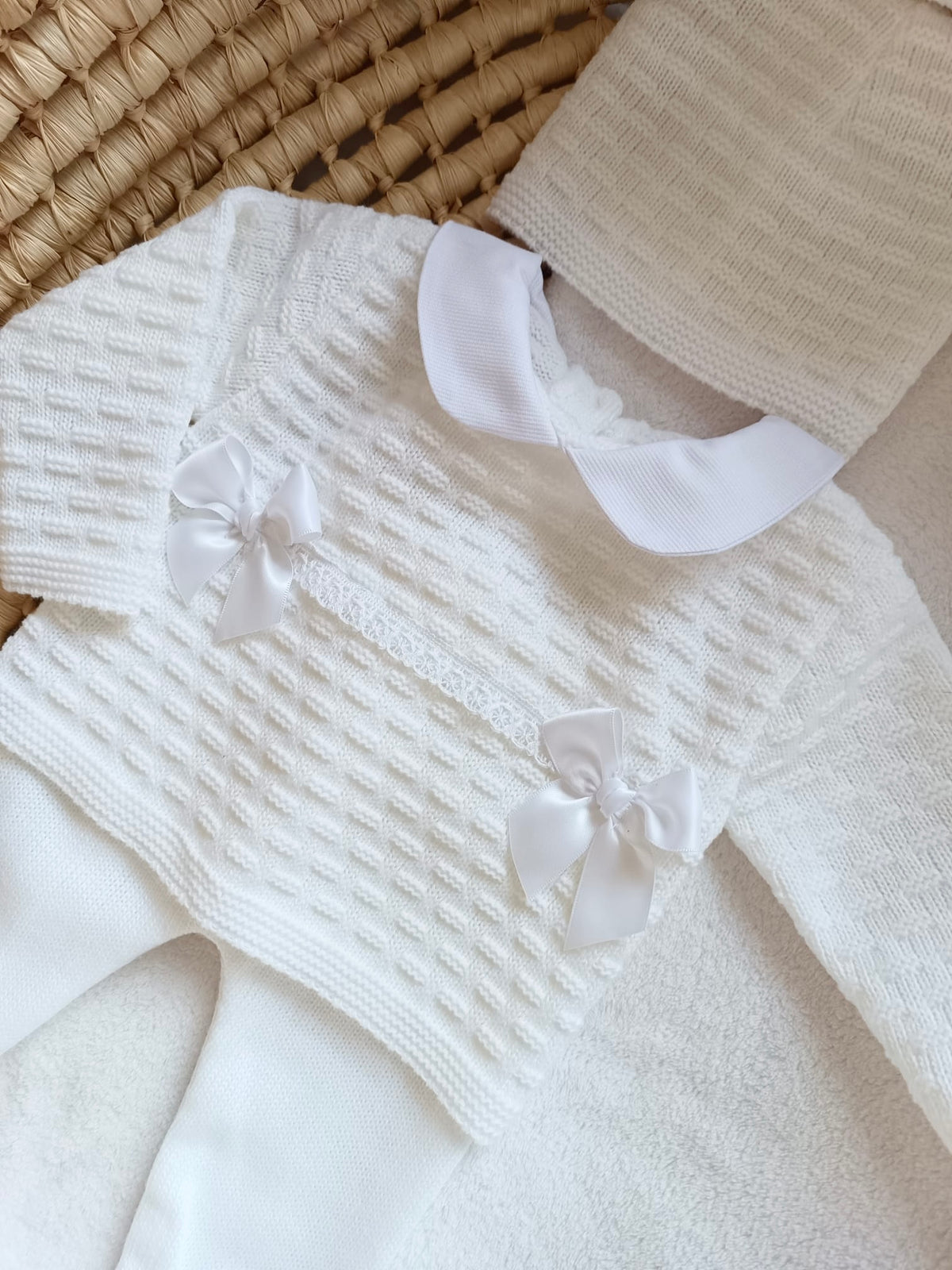 Ensemble naissance 3 pièces en maille - Little Princess