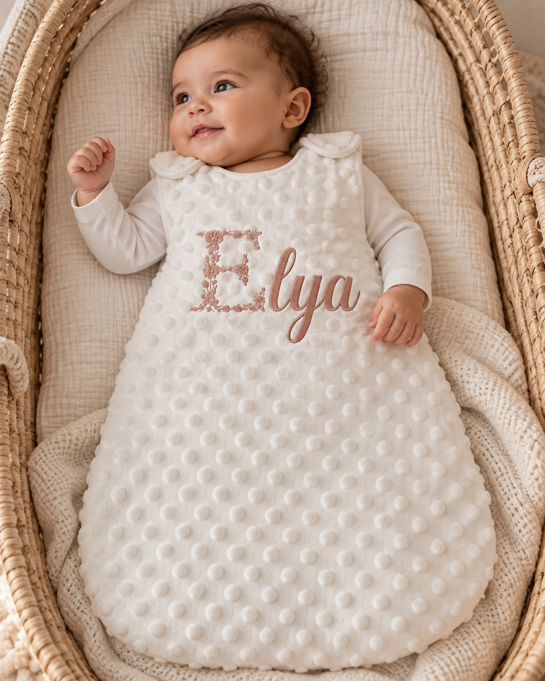 Gigoteuse personnalisée bébé minky