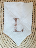 Lange en gaze de coton blanc 60*60 personnalisable