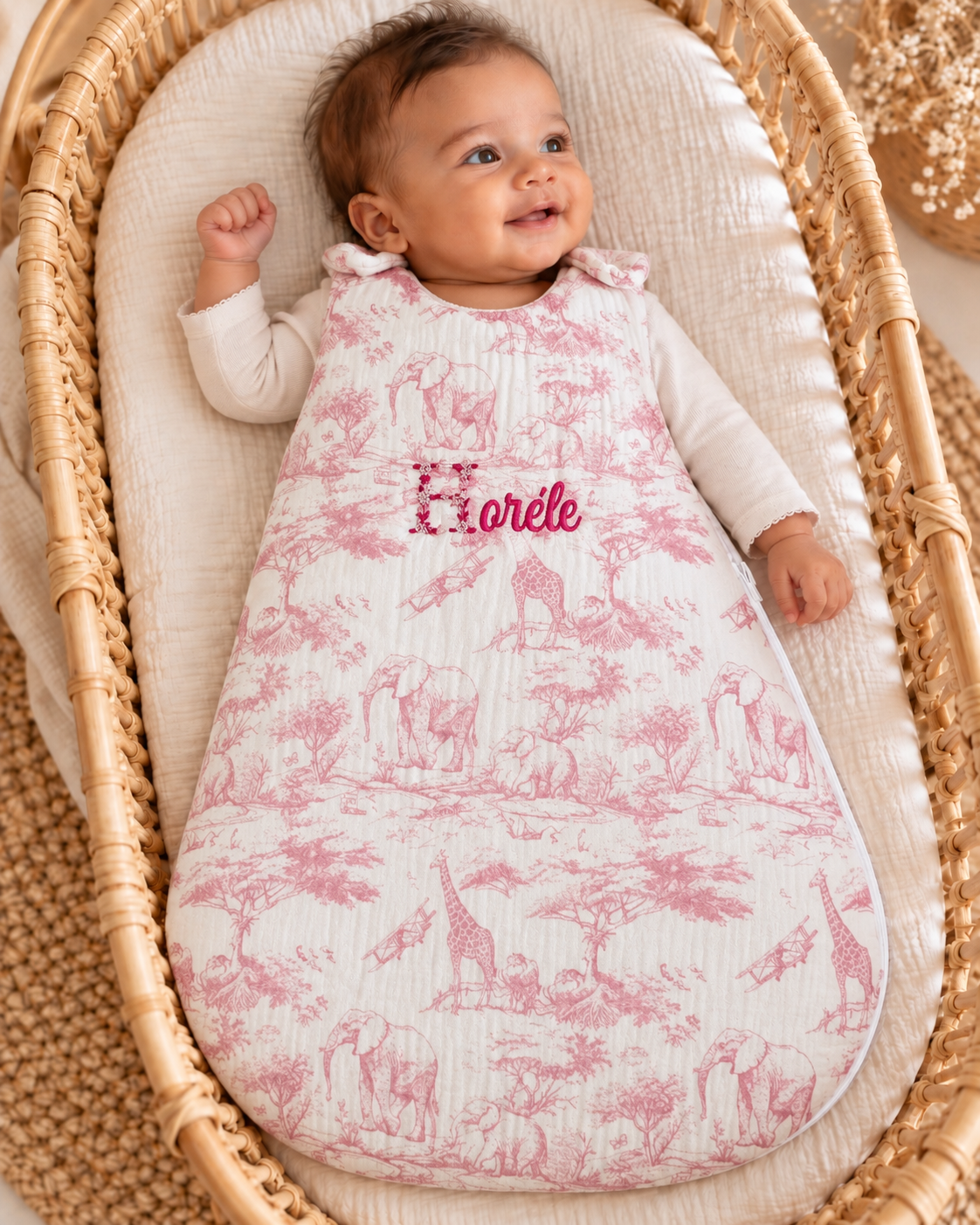 Gigoteuse personnalisée bébé – Collection Safari