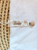 Attache-tétine personnalisée bébé – Collection Safari