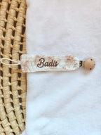 Attache-tétine personnalisée bébé – Collection Safari