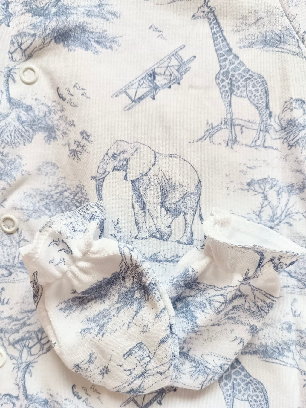 Pyjama bébé 100% coton 3 pièces personnalisé – Safari